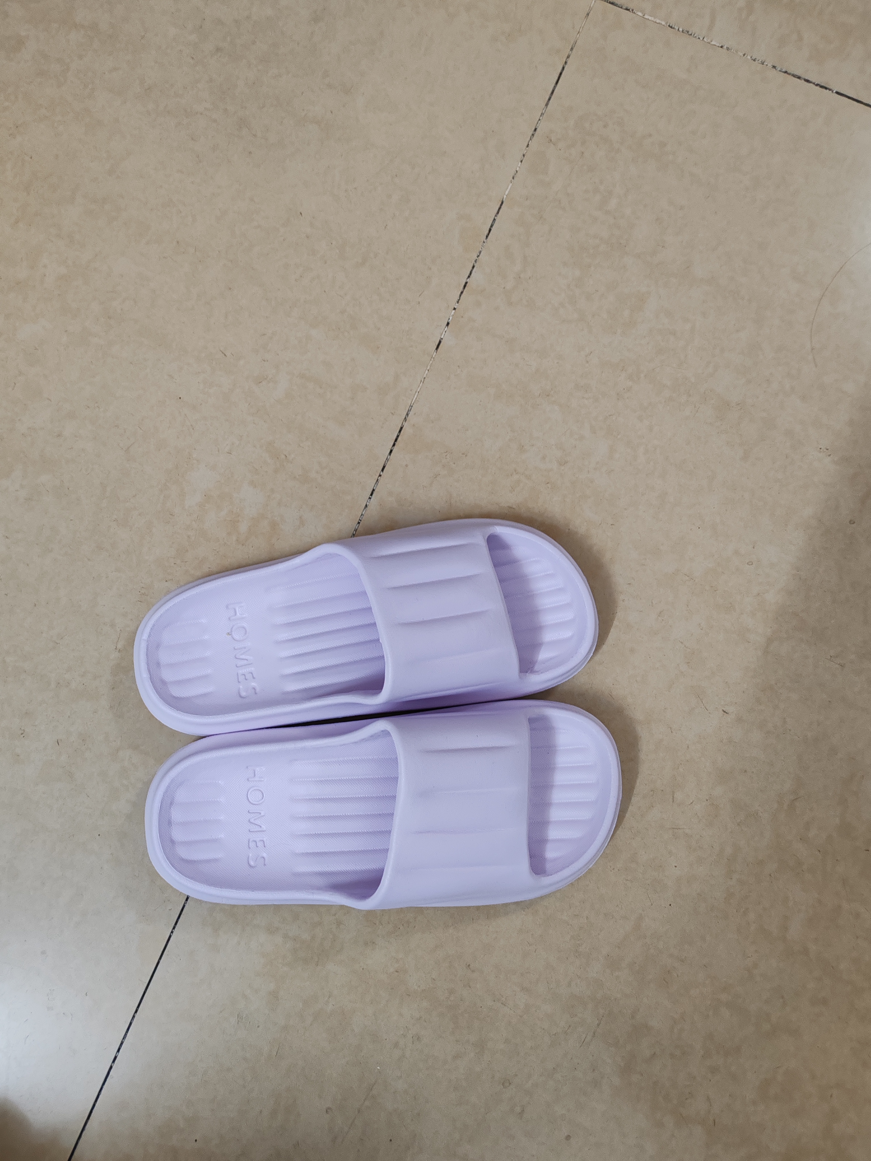 洁丽雅拖鞋女夏季室内家居家用浴室洗澡防滑防臭EVA情侣静音凉拖鞋男夏 紫色 【2.0版本 |  升级不加价】 38-39 【适合37-38码】 实拍图
