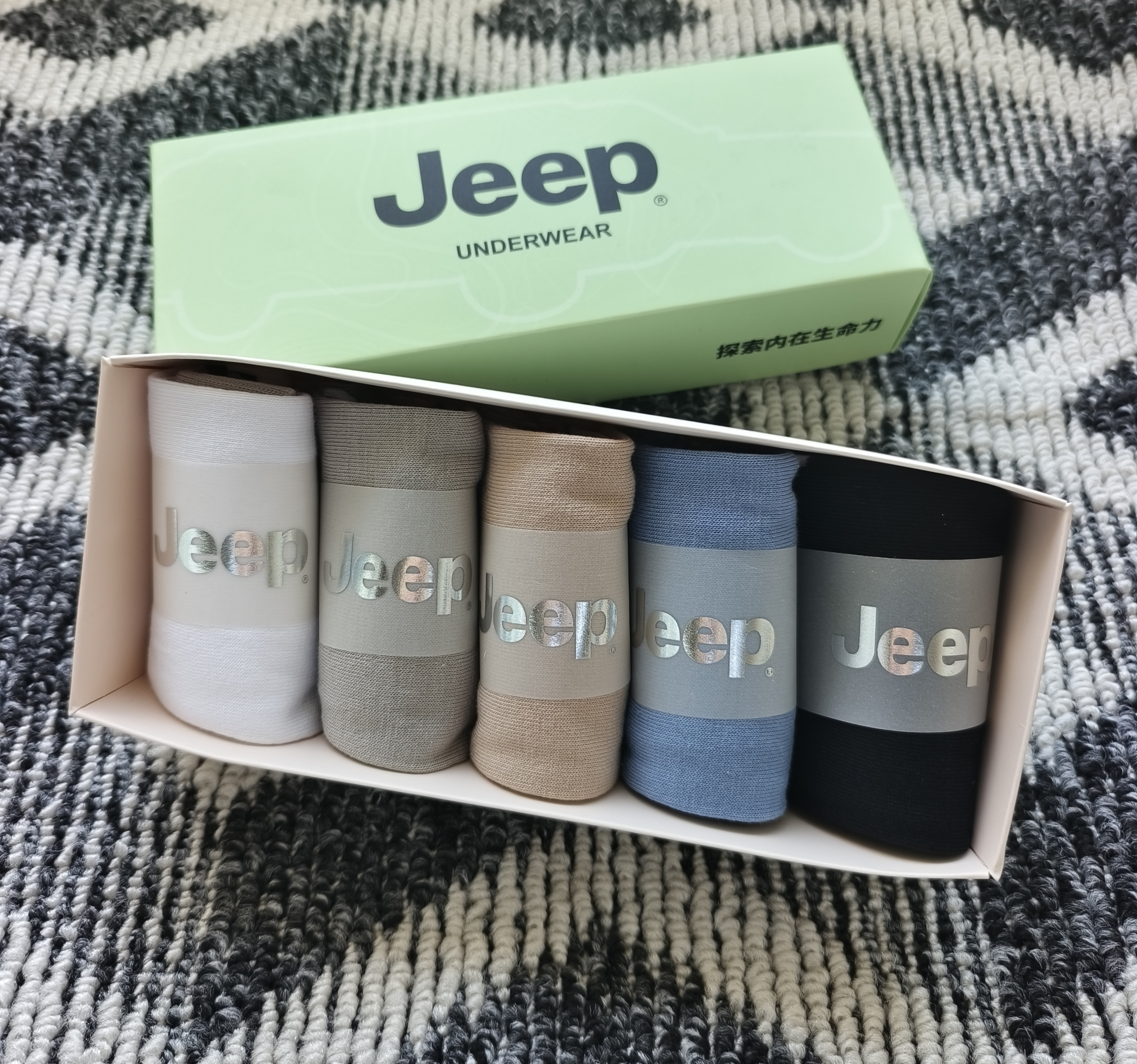 JEEP袜子男秋冬【100%纯棉+10A抗菌】防臭袜2026新款运动全棉休闲袜 实拍图