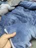 无印良品A类冬季牛奶绒被套单件秋冬加绒珊瑚绒被罩双面毛绒被单200*230cm 实拍图