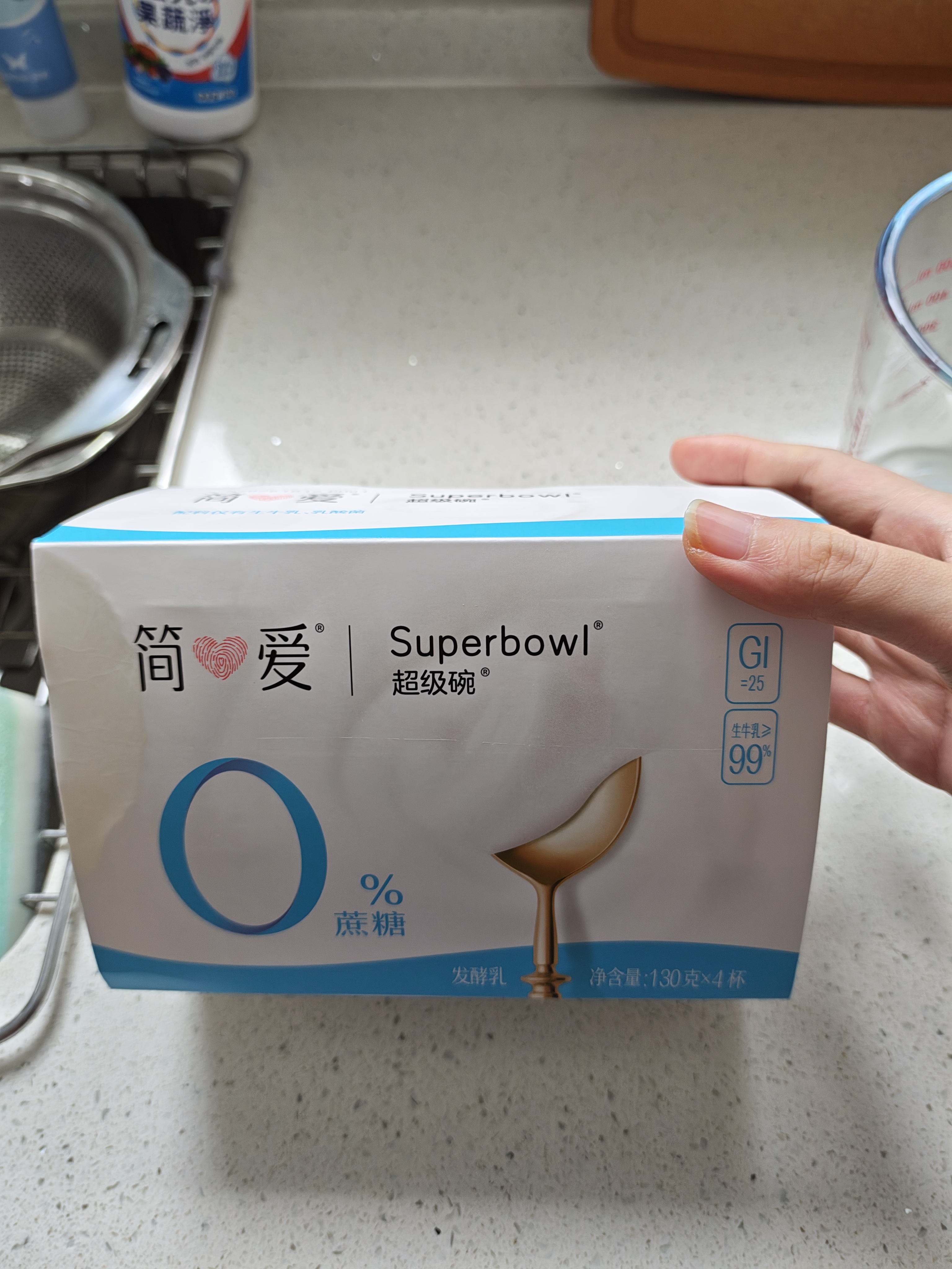 简爱0%蔗糖 酸奶 135g*4杯 天然乳蛋白 无蔗糖酸奶 实拍图