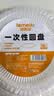 特美居（temeiju）一次性盘子塑料深盘装菜硬质加厚碟子菜盘透明大号圆盘22cm*50只 实拍图