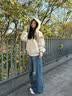 主意范（ZHUYIFAN）连帽座山雕皮衣外套棉服男女款冬季加绒加厚保暖毛领棉衣夹克潮牌 杏色升级版 L 110-130斤 实拍图