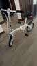 大行（DAHON） 412折叠自行车14英寸单速超轻迷你铝合金学生成人单车BYA412 白色 实拍图