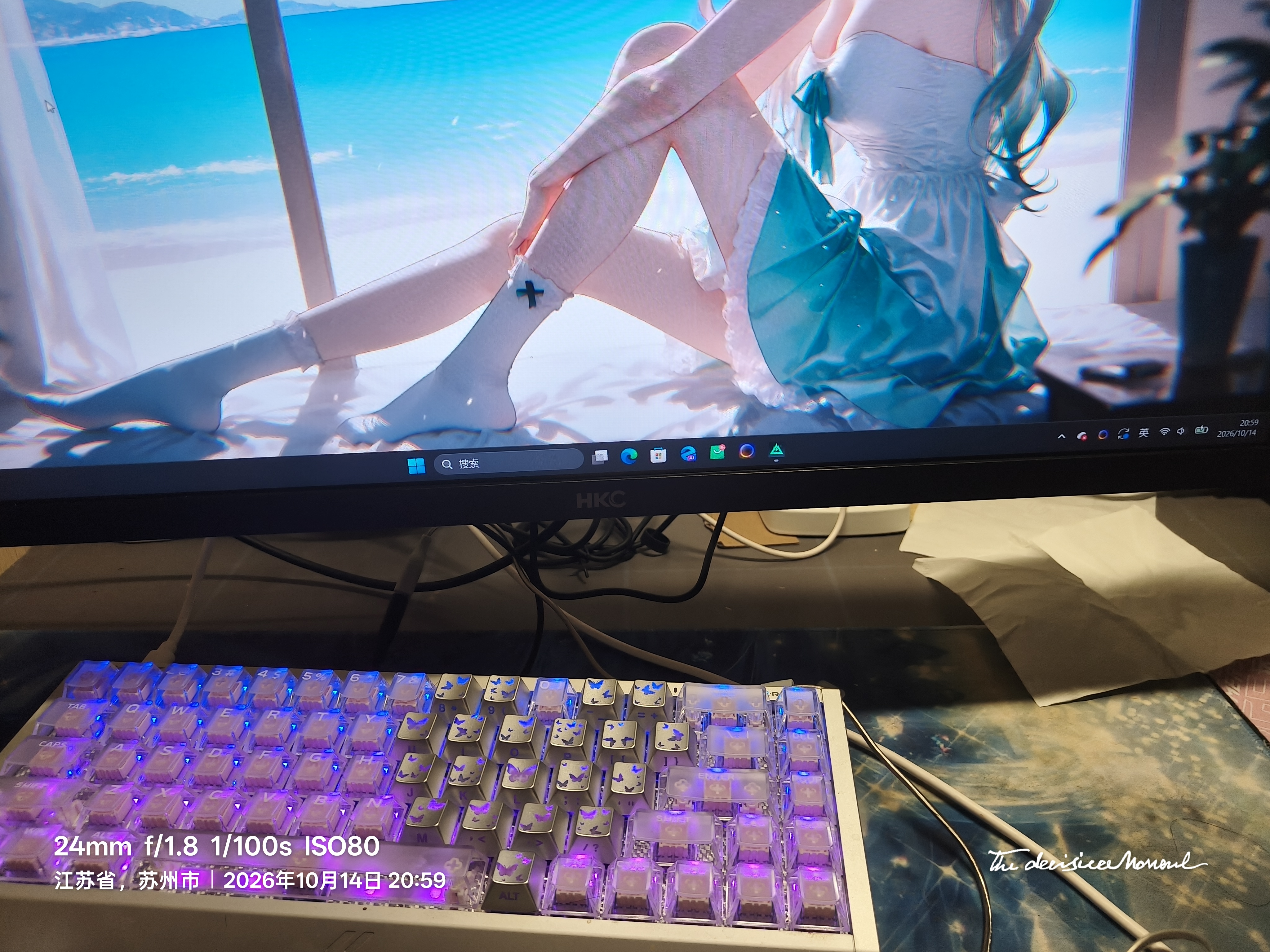 HKC 23.8英寸2K 180Hz高刷FastIPS硬件低蓝光HDR400广色域1ms游戏电竞PS5电脑显示器猎鹰 G24H2经典版 实拍图