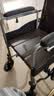 鱼跃手动轮椅车护理轻便可折叠带便盆餐板老人专用代步骨科腿H059B 实拍图