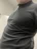 黑冰男款抗菌轻量舒适保暖1/2拉链抓绒衣男士抓绒内胆 FAF1101 灰黑色 XL 实拍图