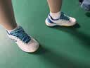 尤尼克斯（YONEX）羽毛球鞋yy入门级训练减震动力垫男女SHB101CR白/蓝 38码 实拍图