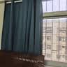 沫梵【窗帘+伸缩杆】高遮光窗帘免打孔安装布艺窗帘棉麻感卧室成品 湖蓝(免打孔安装 遮光约99%左右) 适用窗宽1.6-2.1米【窗帘高1.5米】 实拍图