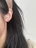 芯奢S999纯银耳钉女士2026新款耳环养耳洞素圈耳圈足银实心高级感耳饰 足银8MM【2只装】 【适合耳骨戴】假一赔十 实拍图