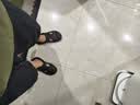 特步（XTEP）运动拖鞋子男款青少年洞洞鞋男士外穿秋季沙滩凉鞋男043黑色42-43 实拍图