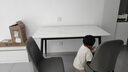 迪玛森岩板餐桌家用餐桌椅组合轻奢现代简约小户型饭桌客厅长方形桌子 亮光白【27MM厚】送货到家 130cm 【宽70CM】一桌四椅 实拍图