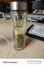 希诺（heenoor）双层玻璃杯男士办公泡茶杯送礼耐高温大容量水杯节日礼物礼盒 经典-加长款410ml 实拍图
