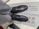 金利来（Goldlion）男鞋商务休闲鞋舒适轻质透气时尚皮鞋59683019201A黑39码 实拍图