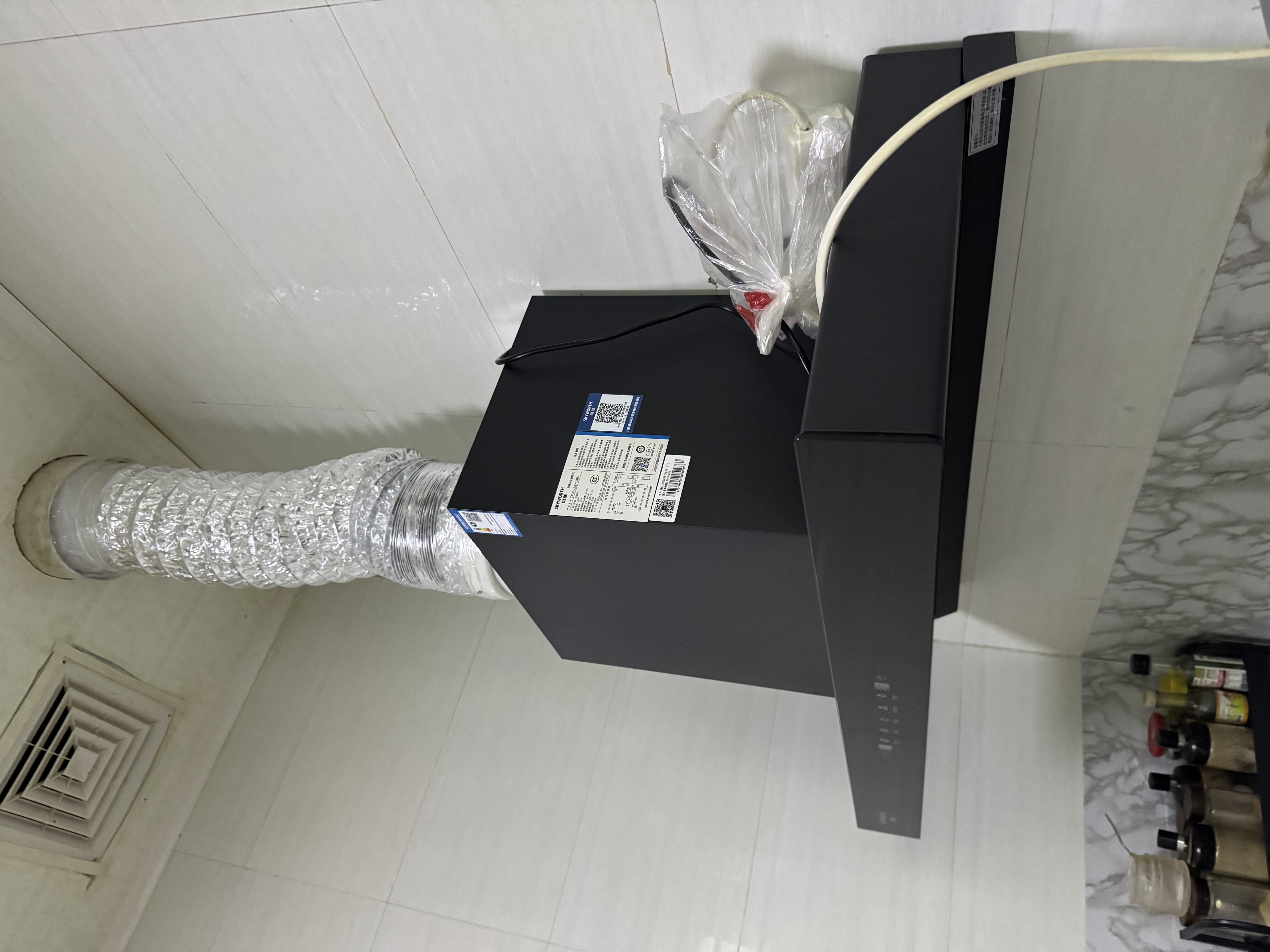 创维（Skyworth）抽吸排油烟机家用欧式顶吸T型不锈钢大吸力 上门安装以旧换新 免拆洗挥手智控 一级能效自清洗Y1RS 实拍图