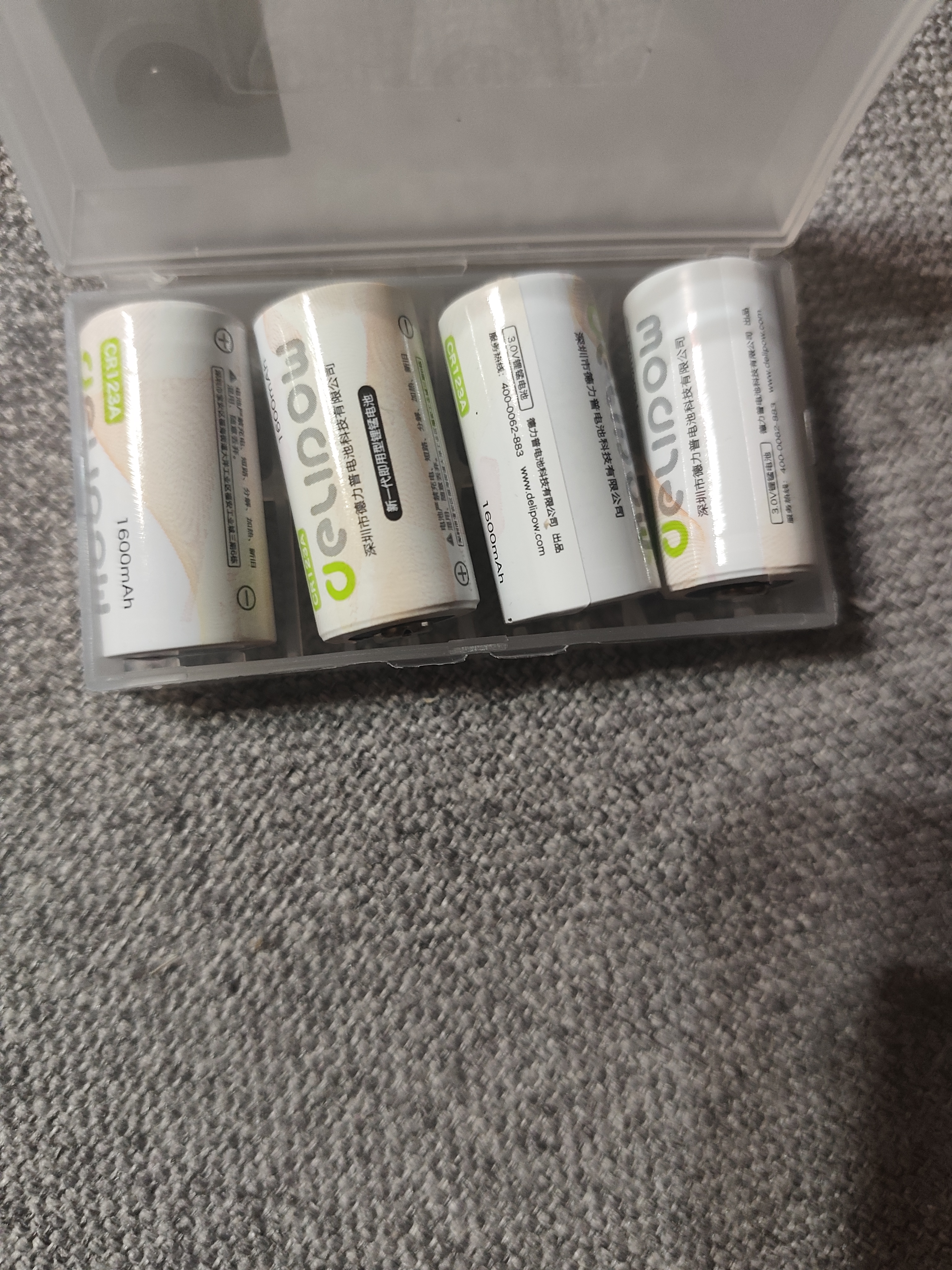 德力普（Delipow）CR123A锂电池3V照相机电池摄像仪/燃气表电子/仪器仪表/电子锁/感应洁具/胶片相机/报警器等 实拍图