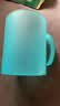 茶花（CHAHUA） 茶花塑料洗漱杯磨沙口杯旅行漱口杯刷牙杯创意杯子420ml 新款蓝色 实拍图