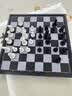友邦（UB） 国际象棋黑白色磁性可折叠便携培训教学用棋露营(中号) 实拍图
