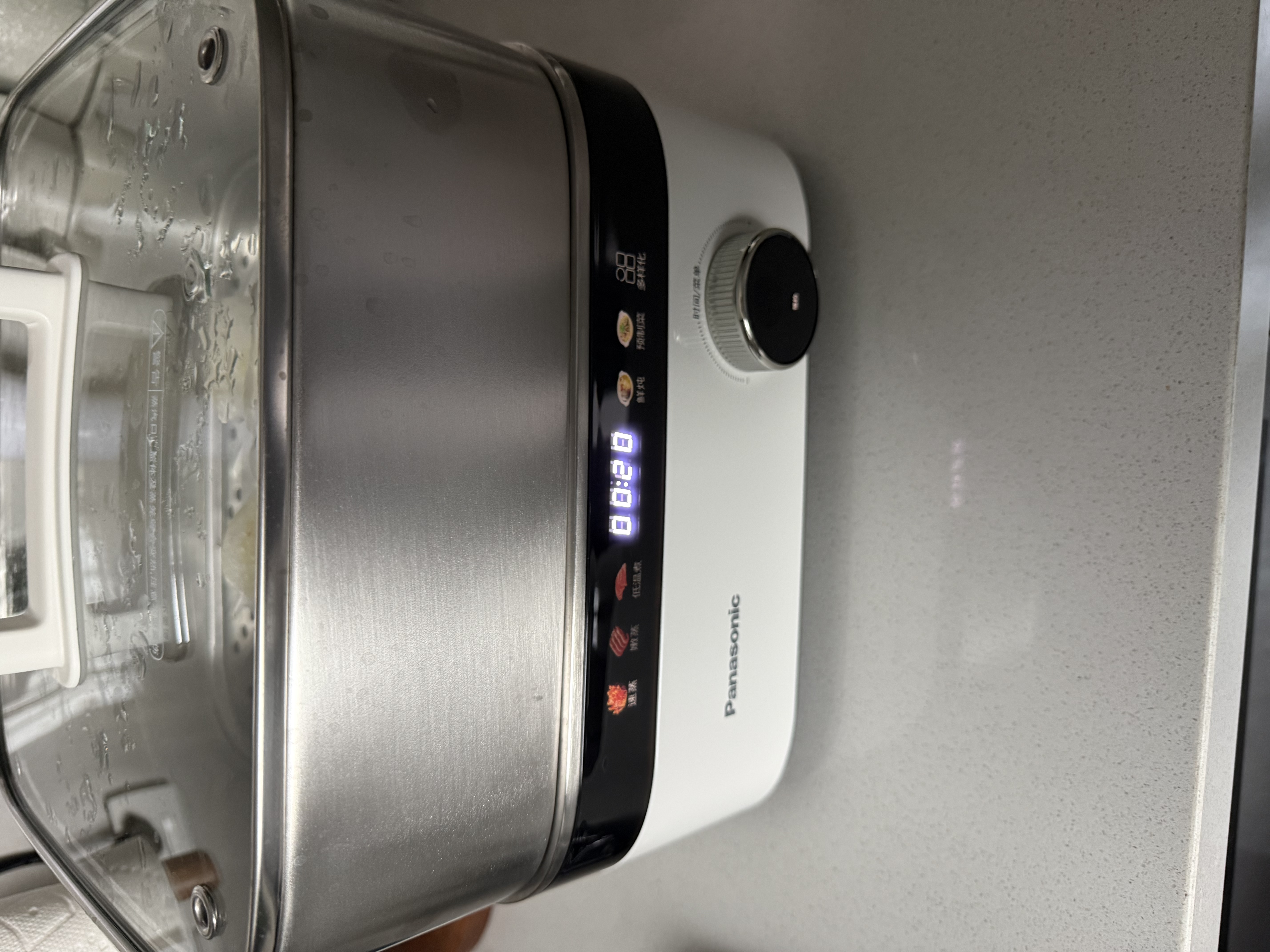 松下（Panasonic）电蒸锅不锈钢多功能家用蒸煮一体多功能锅分体式可拆洗0涂层蒸箱可预约保温NF-ST1 实拍图