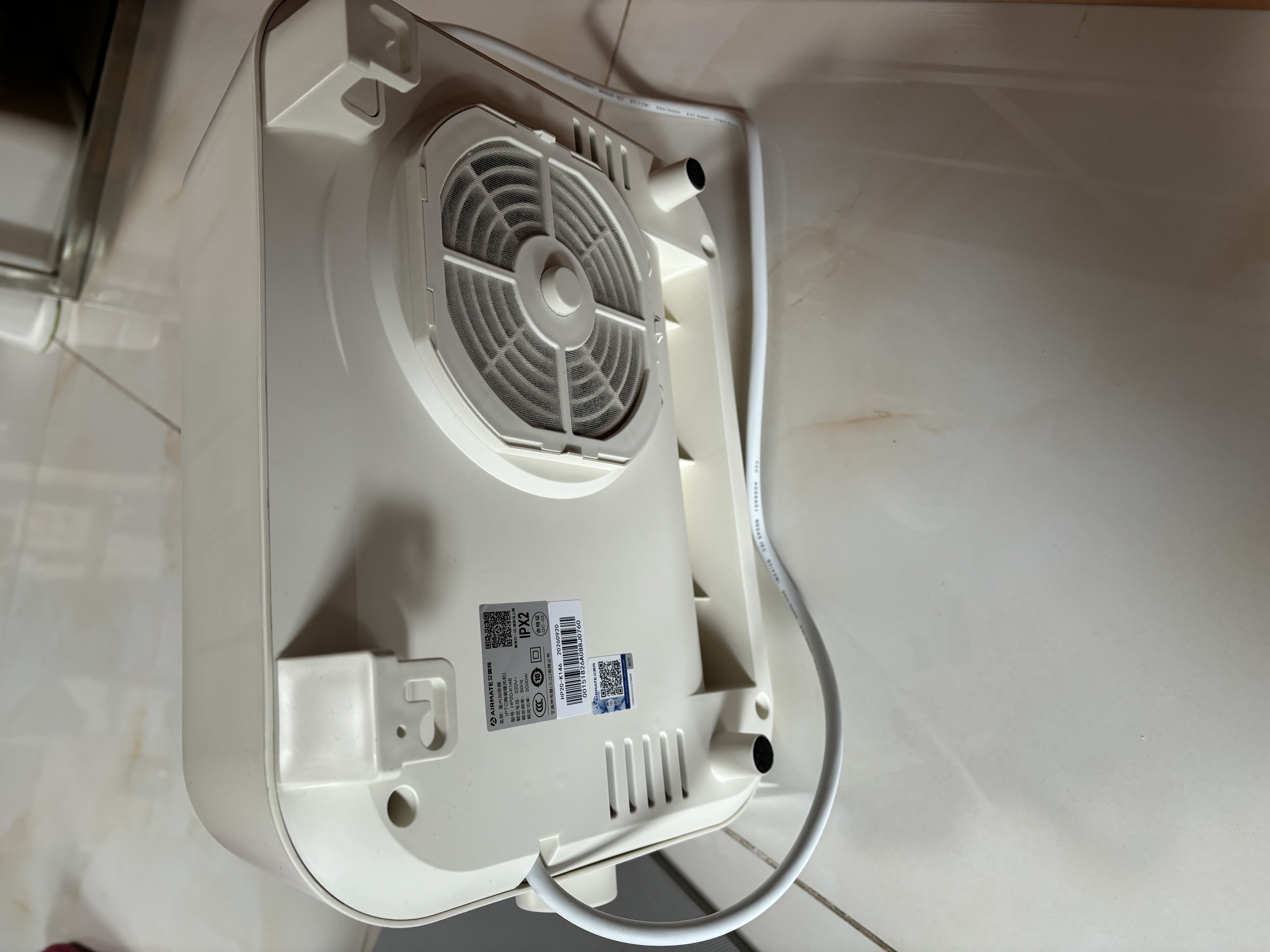 艾美特（AIRMATE）石墨烯暖风机家用浴室防水取暖器即开即热台壁两用电暖器浴霸替代款干衣小太阳静音节能电暖气 实拍图