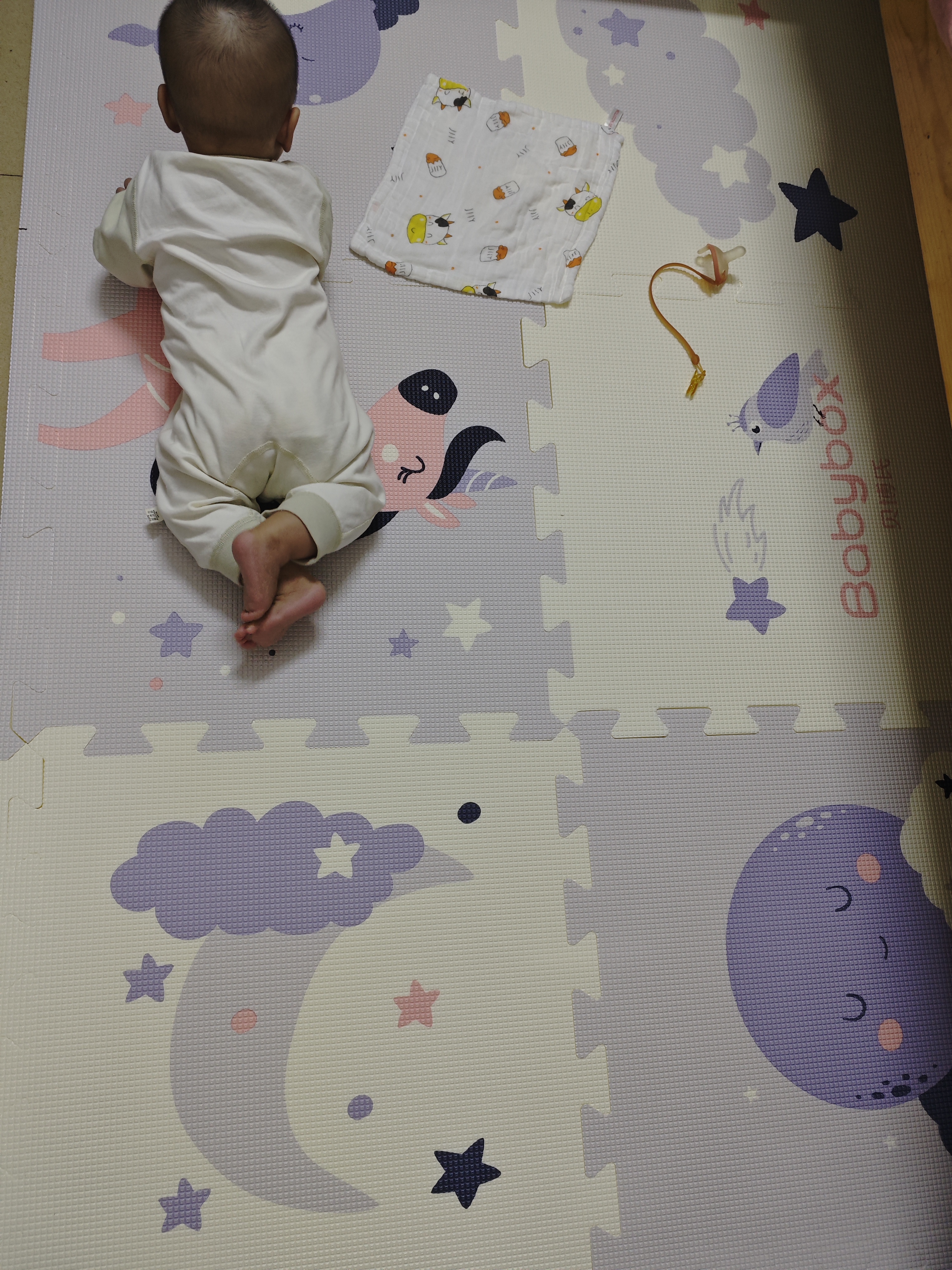 贝博氏babybox婴儿宝宝抗菌XPE客厅拼接爬行垫加厚2CM儿童爬爬垫6片装 实拍图