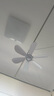艾美特（AIRMATE）小吊扇学生宿舍床上电风扇大风力小风扇蚊帐扇微风吊扇电扇 USB款+1.8米调速线+遥控 标准款 实拍图