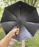 【全网爆款】自动UV折叠晴雨两用伞手动防晒遮阳黑胶伞过家家玩具 典雅黑【自动开启】UV双用伞 实拍图