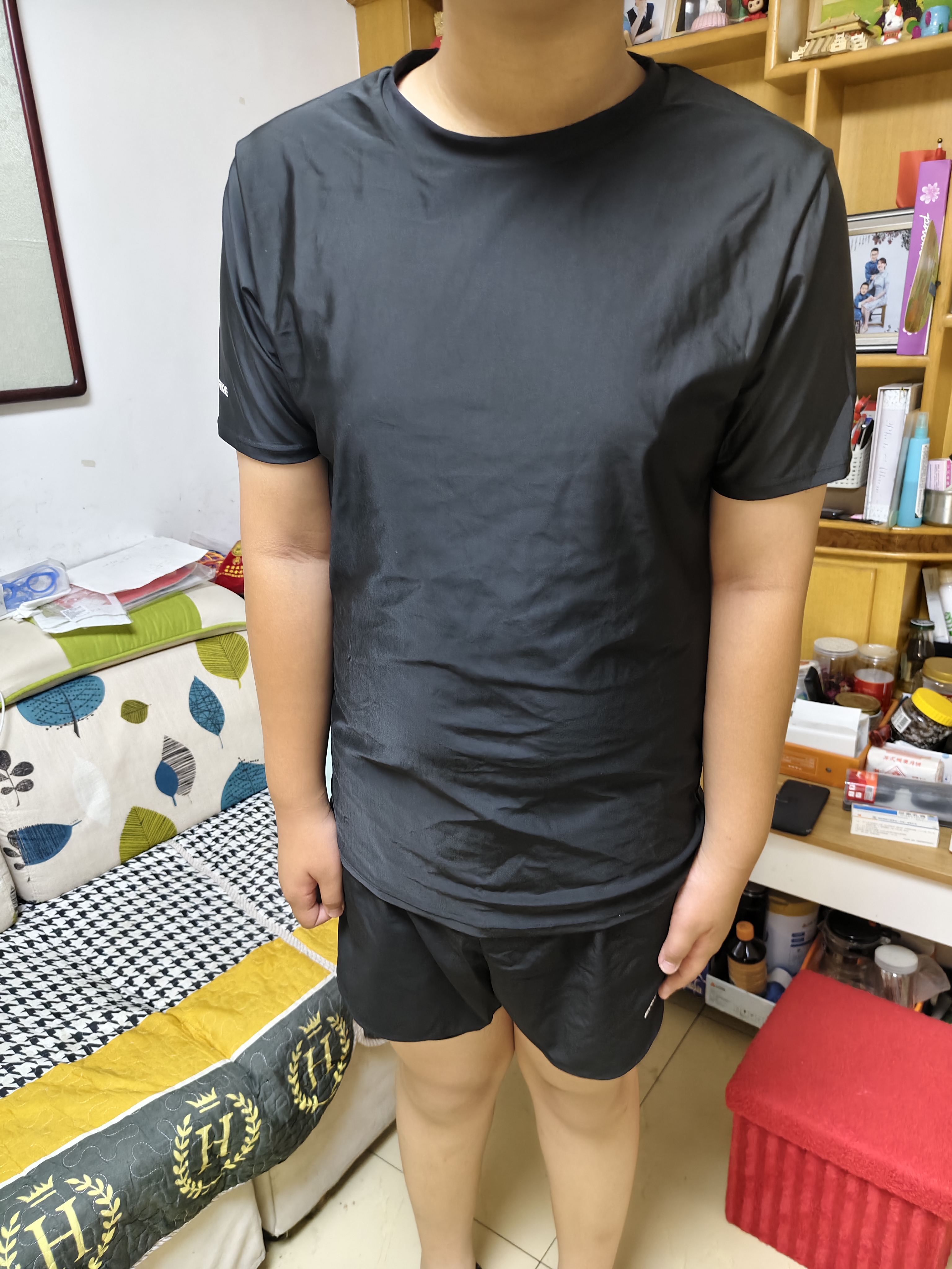 鸿星尔克（ERKE）泳衣男分体两件套大码防尴尬游泳裤专业游泳装备泡温泉男士泳衣 实拍图