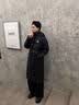 准者（RIGORER）长款羽绒服男2026秋冬新款连帽保暖防风加厚运动户外休闲情侣外套 纯正黑 L (175) 实拍图