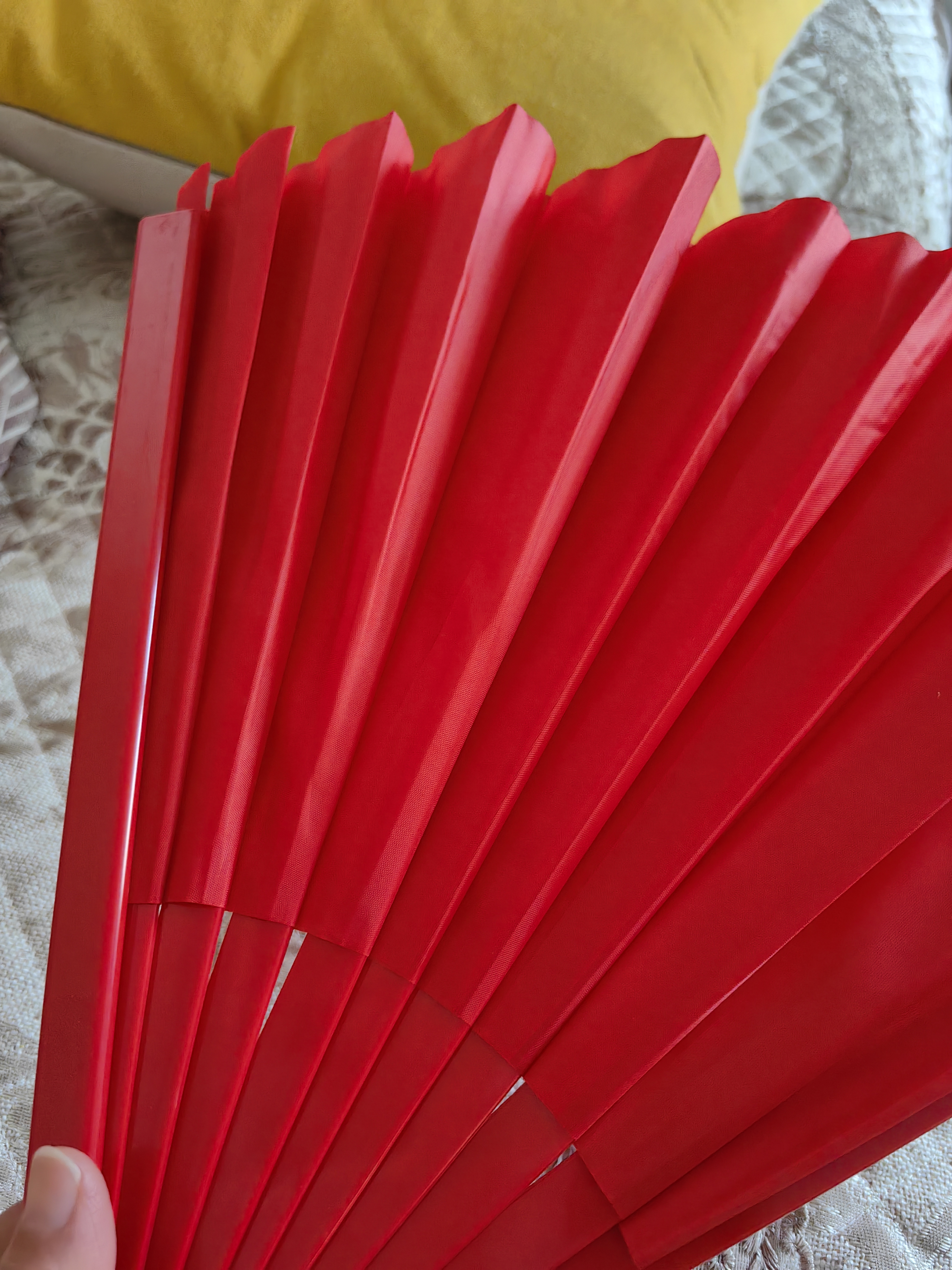 极度空间 扇子折扇功夫扇武术表演舞蹈扇生日礼物中国风一尺红色太极扇 实拍图