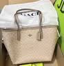 蔻驰（COACH）【品牌直供】女士CITY33大号手提单肩托特包奶茶CV976礼物次日达 实拍图