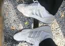 adidas ENTRAP美式校园风运动鞋少年感复古篮球风板鞋阿迪达斯   白色/金属暗银   36 实拍图