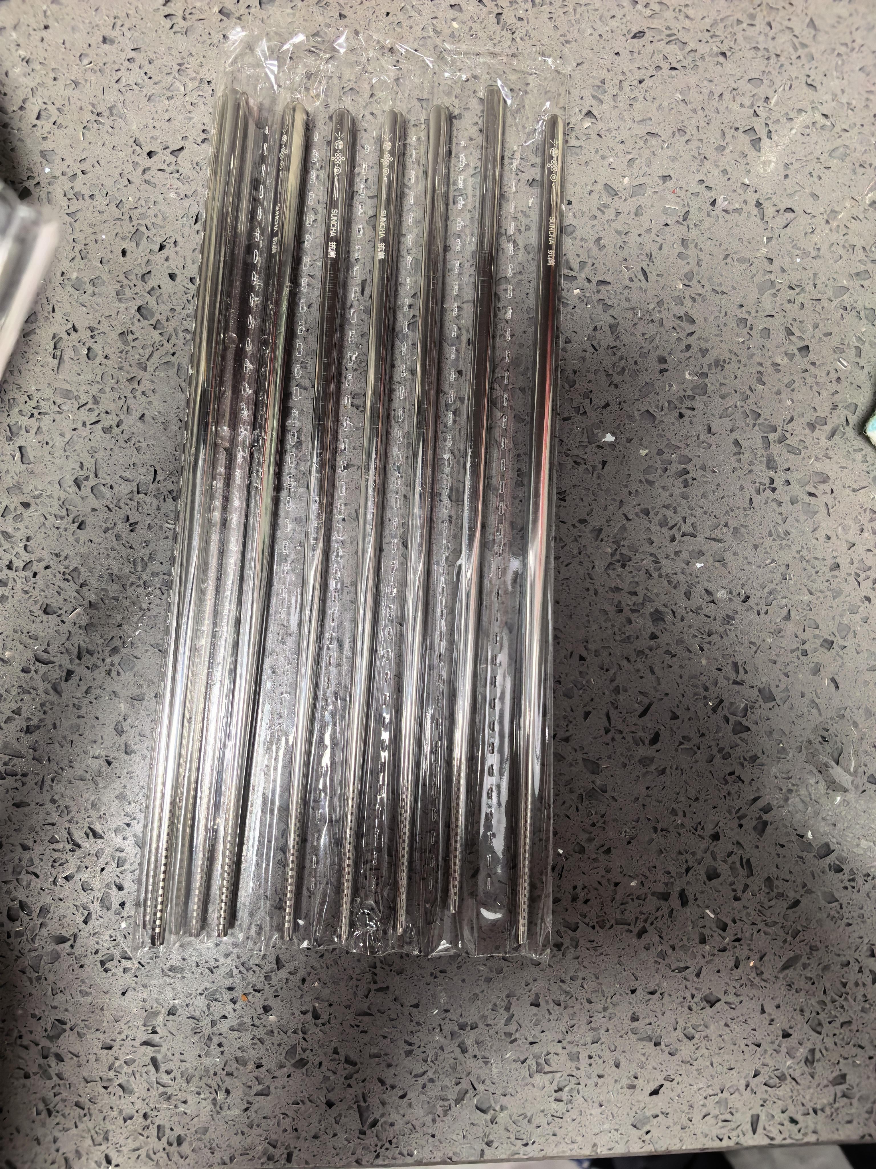 双枪抗菌不锈钢筷子家用高档抗菌防霉家庭可进洗碗机轻奢高级感防滑 实拍图