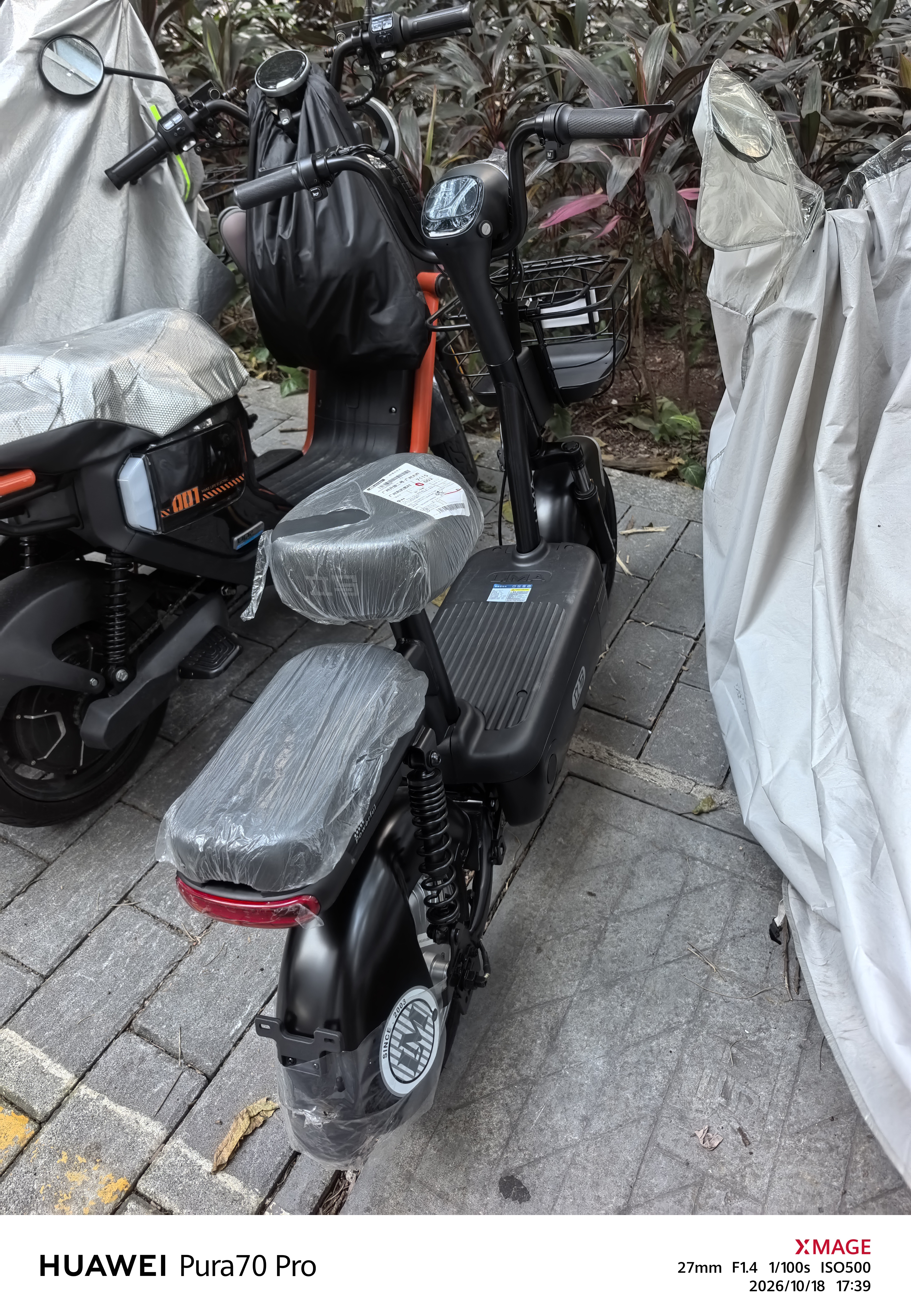 立马（LIMA）电动自行车小叮当2.0新国标48V21Ah石墨烯70KM长续航智能APP家用电动车 油光黑 实拍图
