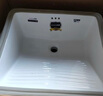 恺盟台下盆带搓衣板阳台洗衣池加深陶瓷洗衣盆竖装单盆洗衣槽洗手盆 1号单盆320*465(配防臭下水) 实拍图