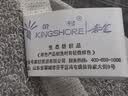 金号毛巾两条装 纯棉运动洗脸巾小孩擦脸方巾洁面巾  兰+灰48g/条 实拍图