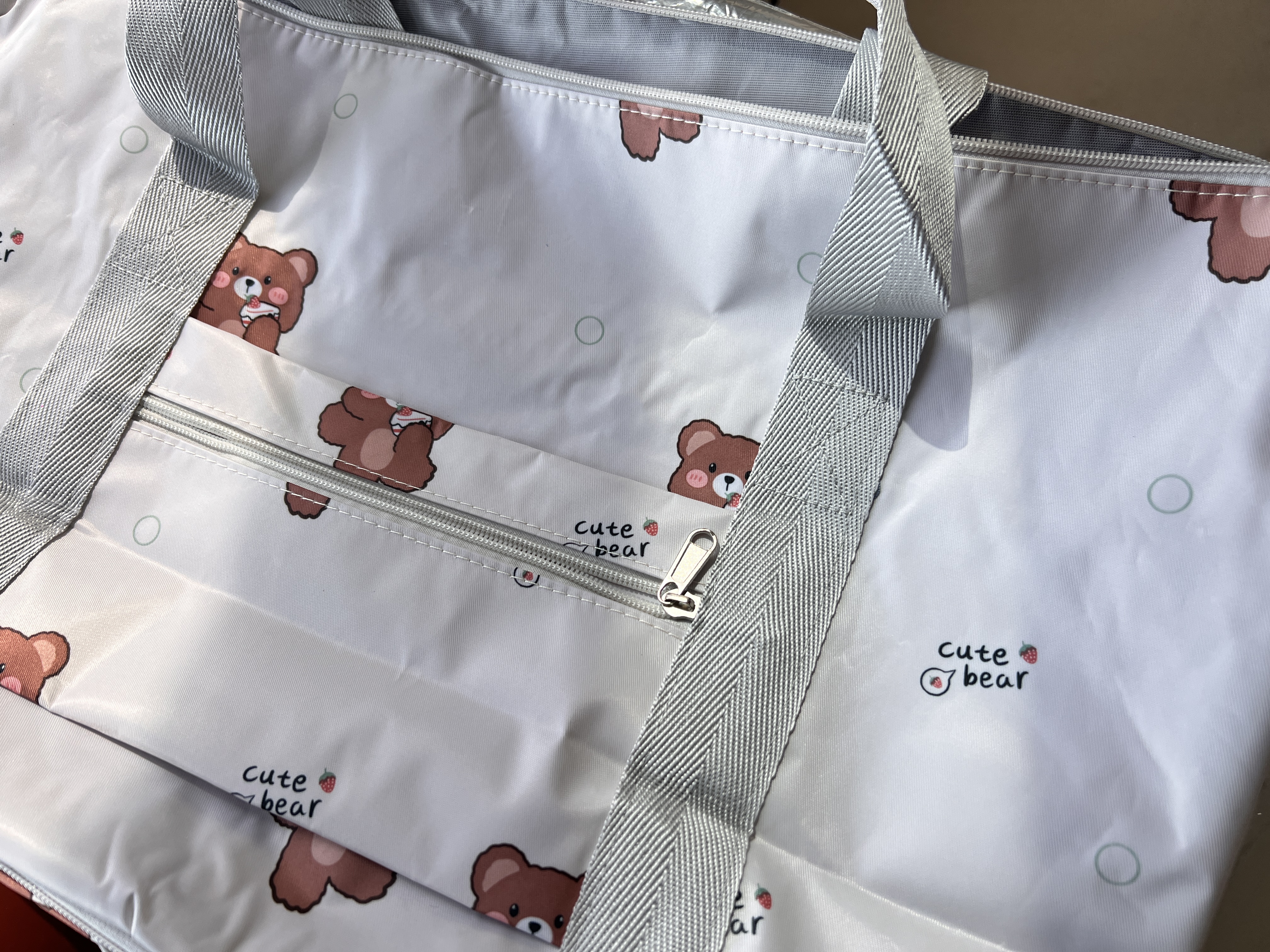 欣沁旅行包短途行李收纳袋可扩展登机包健身包可套拉杆箱待产包 实拍图