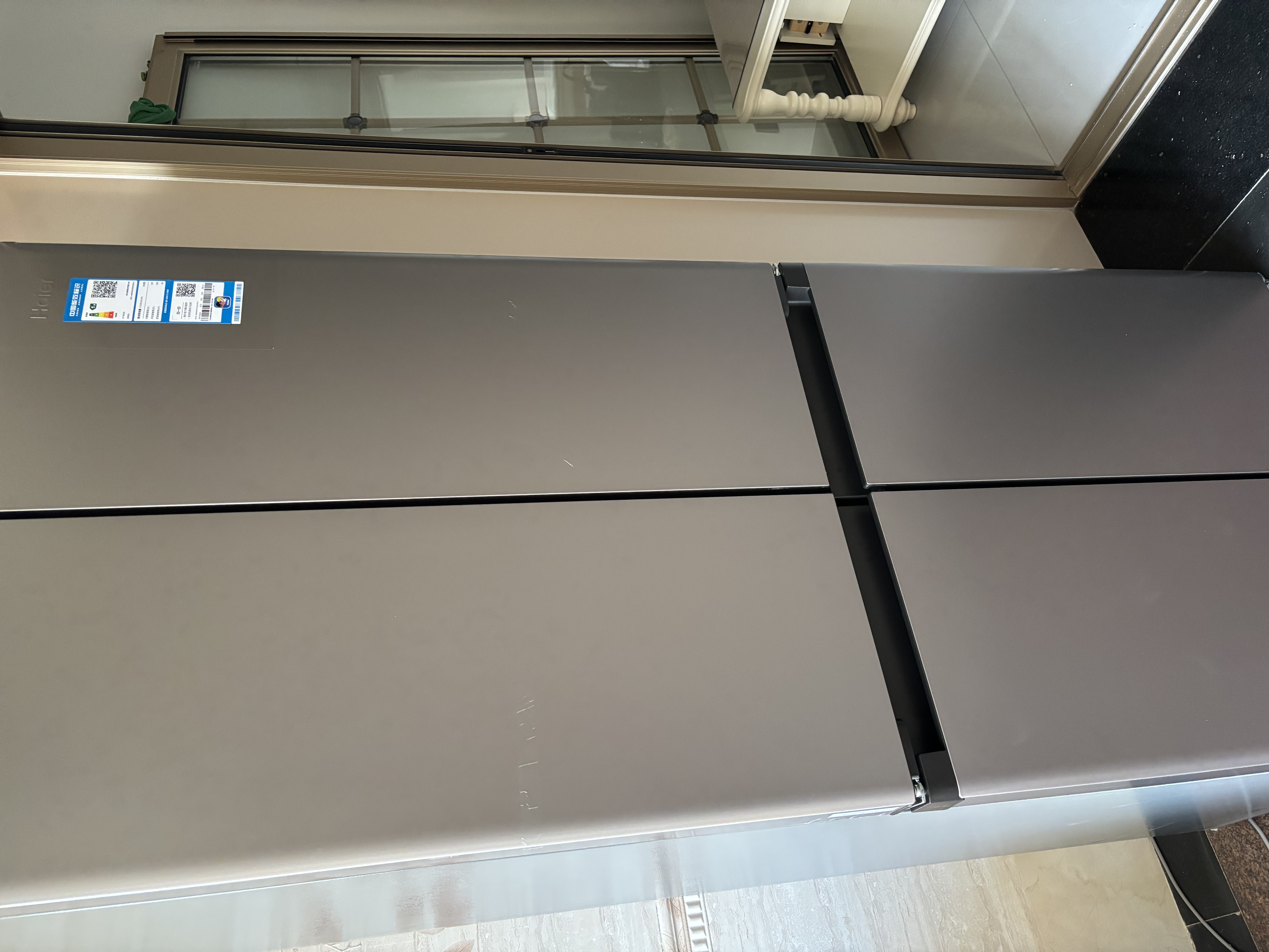 海尔（Haier）小红花460升十字四开门家用电冰箱全域净化系统594mm超薄机身BCD-460WGHTDEDH9U1国家补贴 实拍图