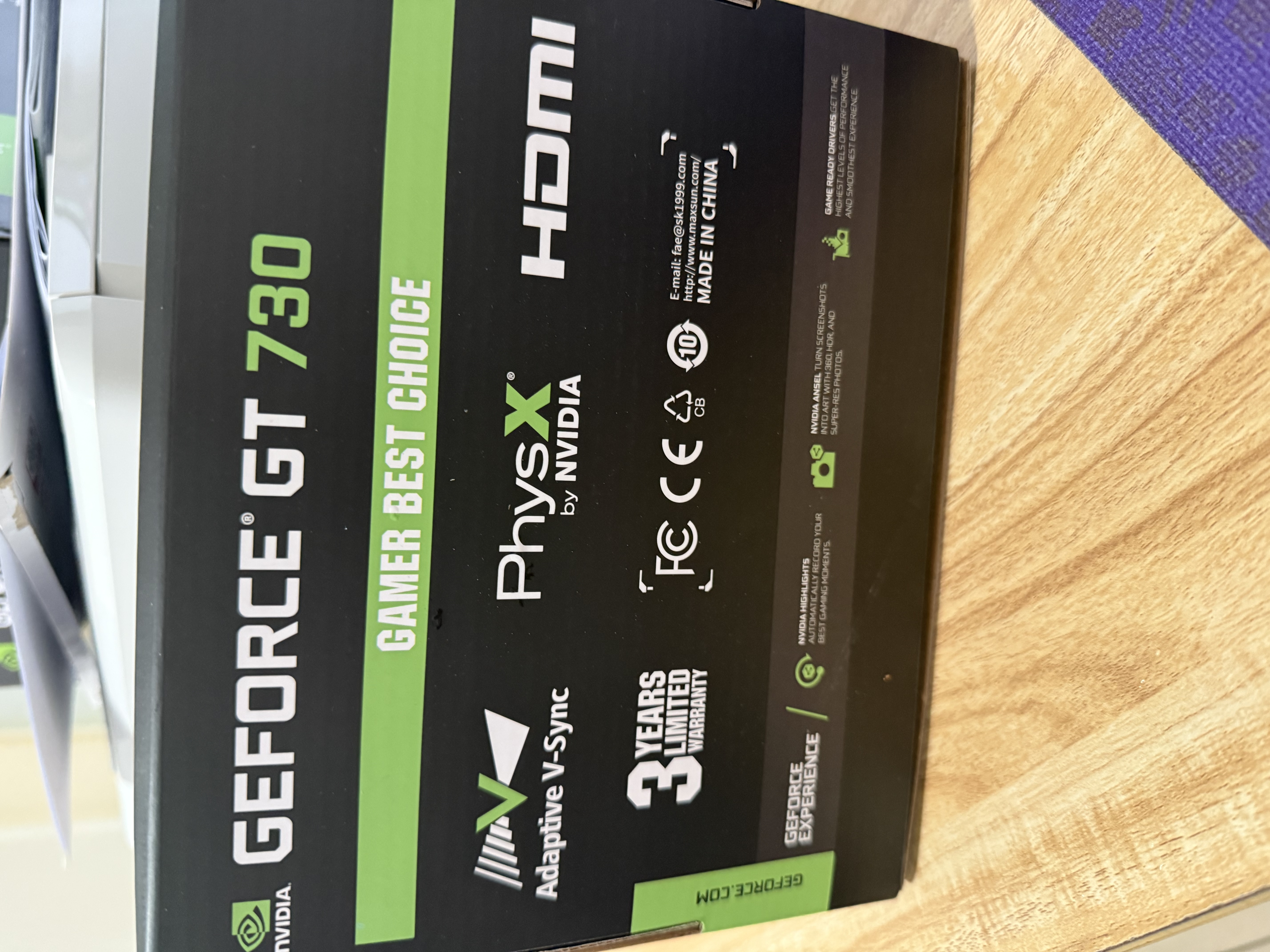铭瑄（MAXSUN）MS-GT730 PH 4G / DDR3 / 64bit 电脑显卡 入门独显 实拍图