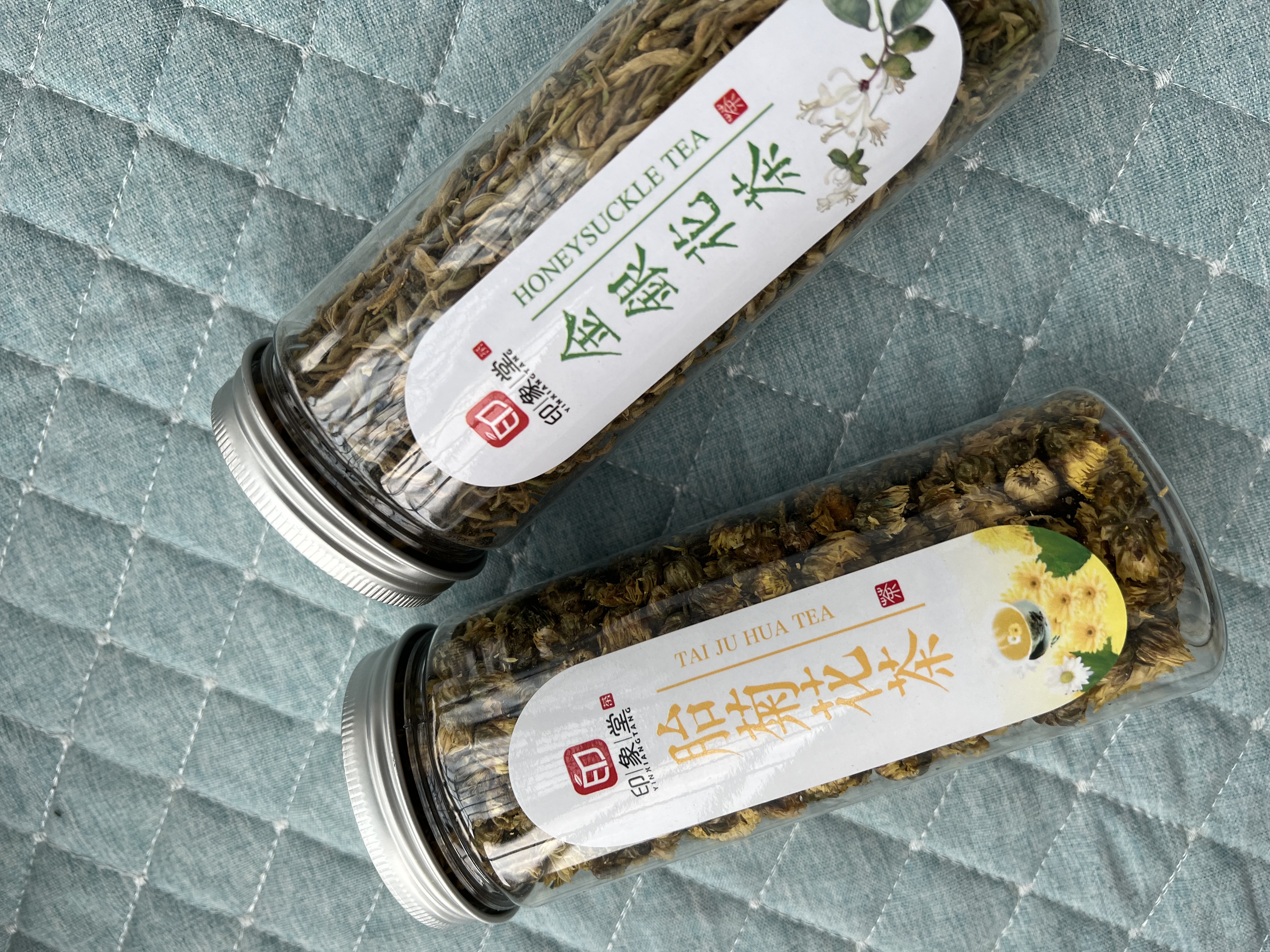 印象堂茶叶花草茶金银花茶浙江菊花茶组合110g共2罐装礼品养生茶 实拍图
