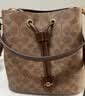 蔻驰（COACH）【品牌直供】女士ROWAN中号斜挎水桶包棕黄拼棕色CBH07礼物次日达 实拍图