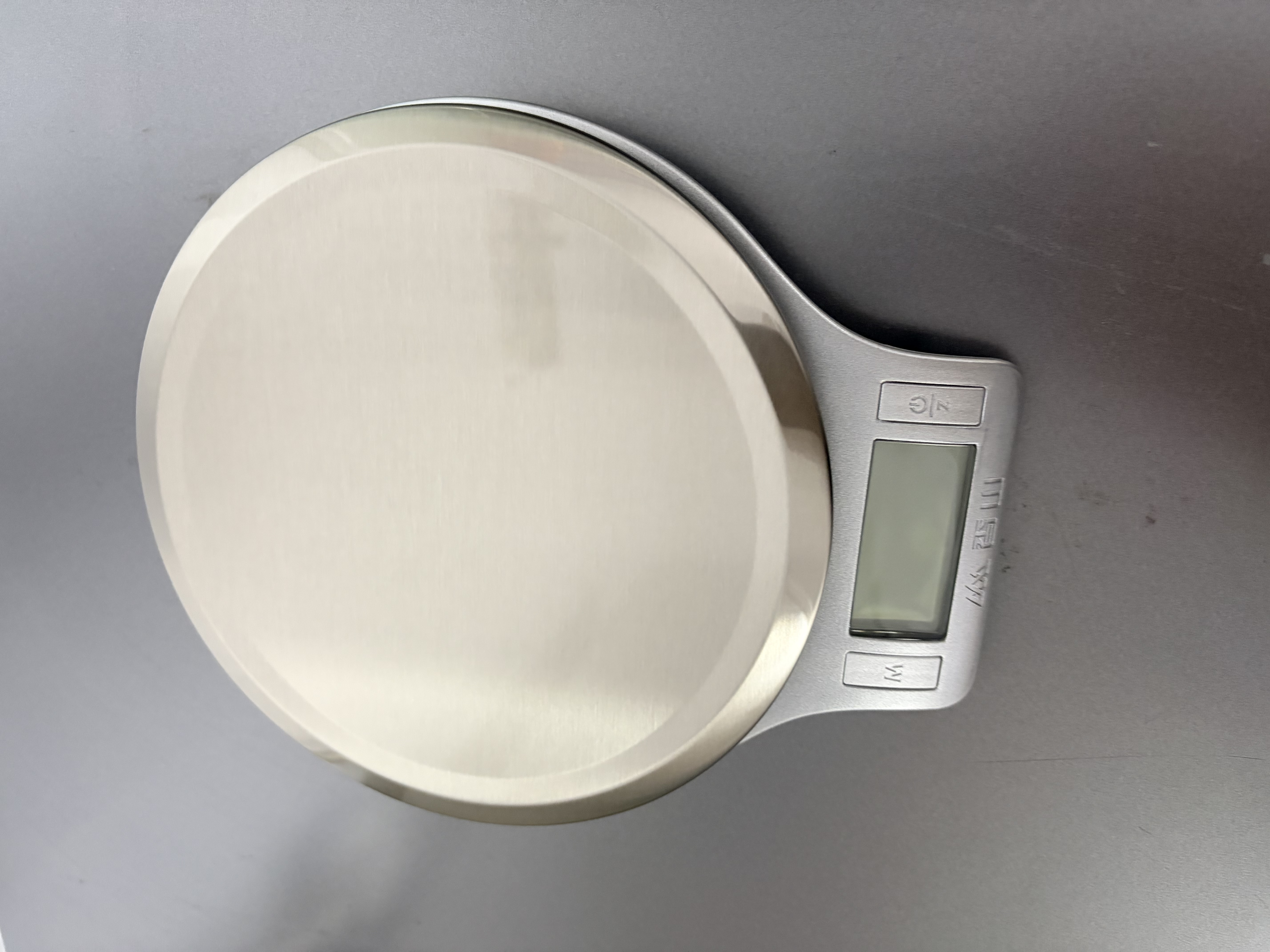 香山电子秤厨房秤 克重秤 烘焙秤 不锈钢大秤面 0.1g/5kg 电池款 实拍图