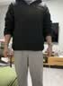优衣库PUFFTECH空气棉服连帽外套男装女装夹克478268 478268/09黑色 XS 实拍图