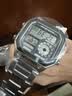 卡西欧（CASIO）小方块手表 ae1200电子表初高中学生复古小银块石英表新款 礼物 AE-1200WHD-1A 实拍图