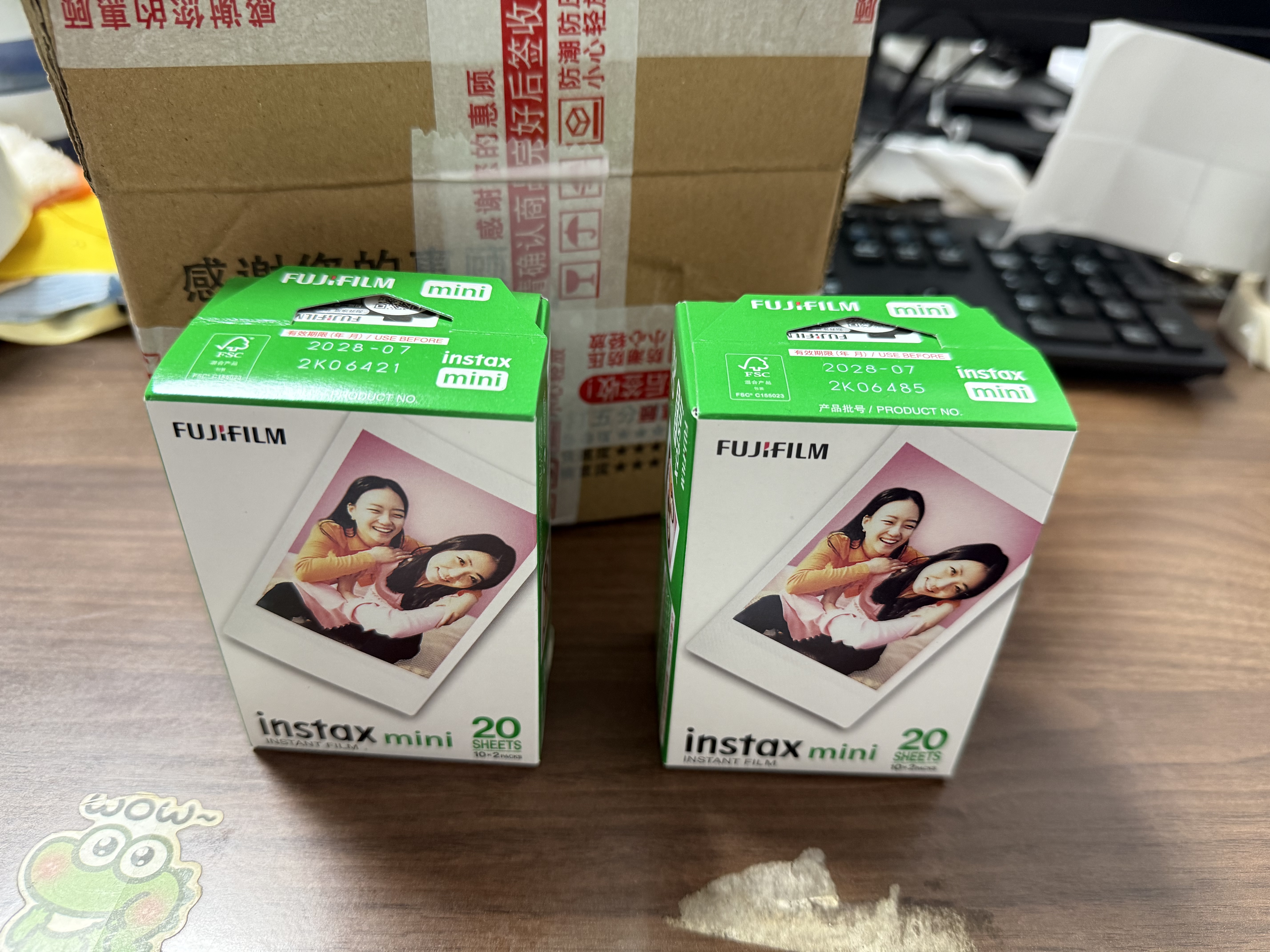 INSTAX富士instax立拍立得 mini相纸 白边双包20张+甜心牛仔相册 实拍图