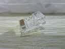 山泽 超五类网线水晶头 超5类千兆cat5e电脑网络连接器 RJ45工程级8P8C镀金水晶头100个 WL-5100 实拍图