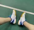尤尼克斯（YONEX）羽毛球鞋yy入门级训练减震动力垫男女SHB101CR 白/蓝40.5 实拍图