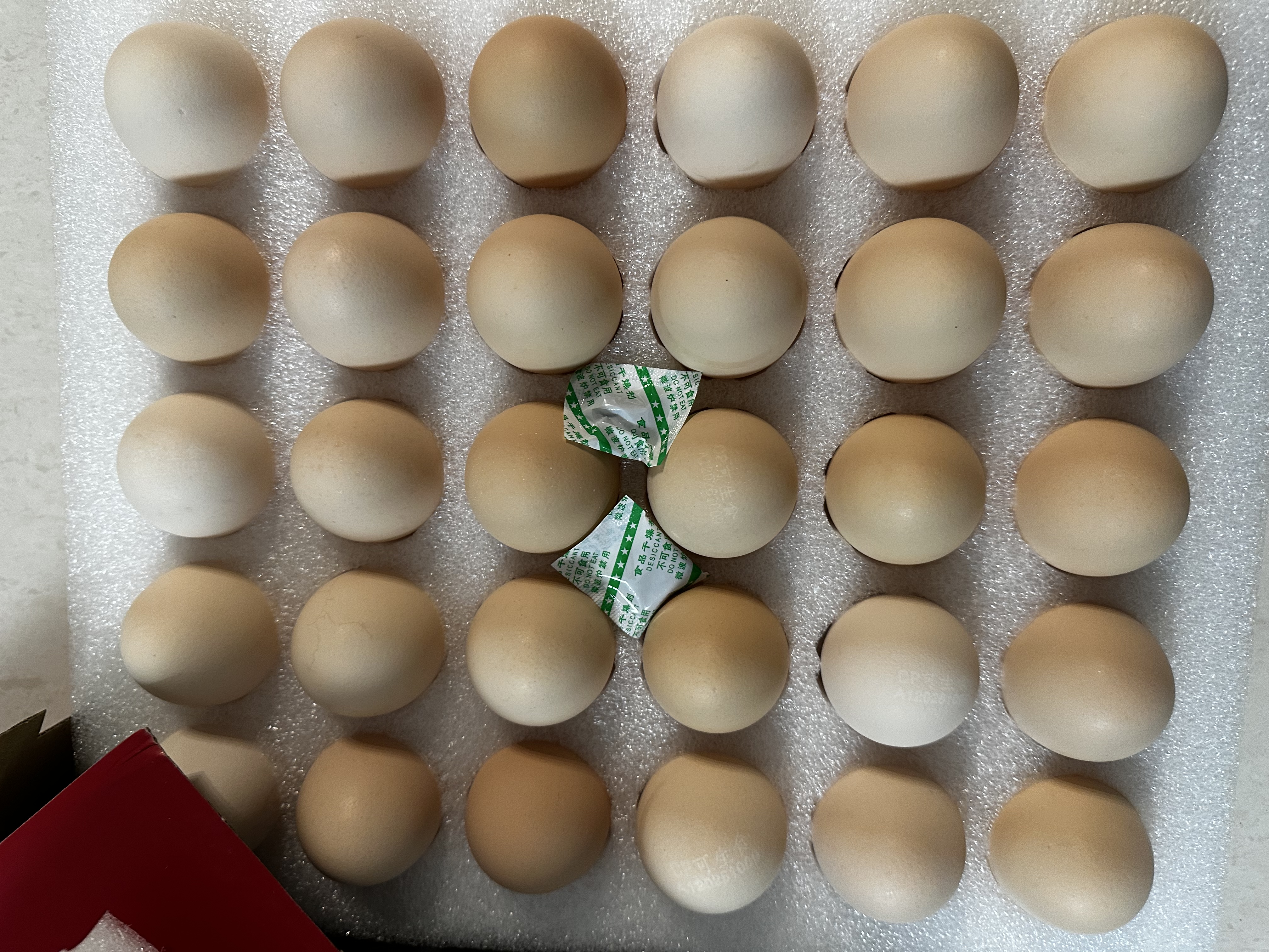 正大食品（CP）可生食鲜鸡蛋30枚 3.36斤 达到可生食标准  京东自营  家庭礼盒 实拍图