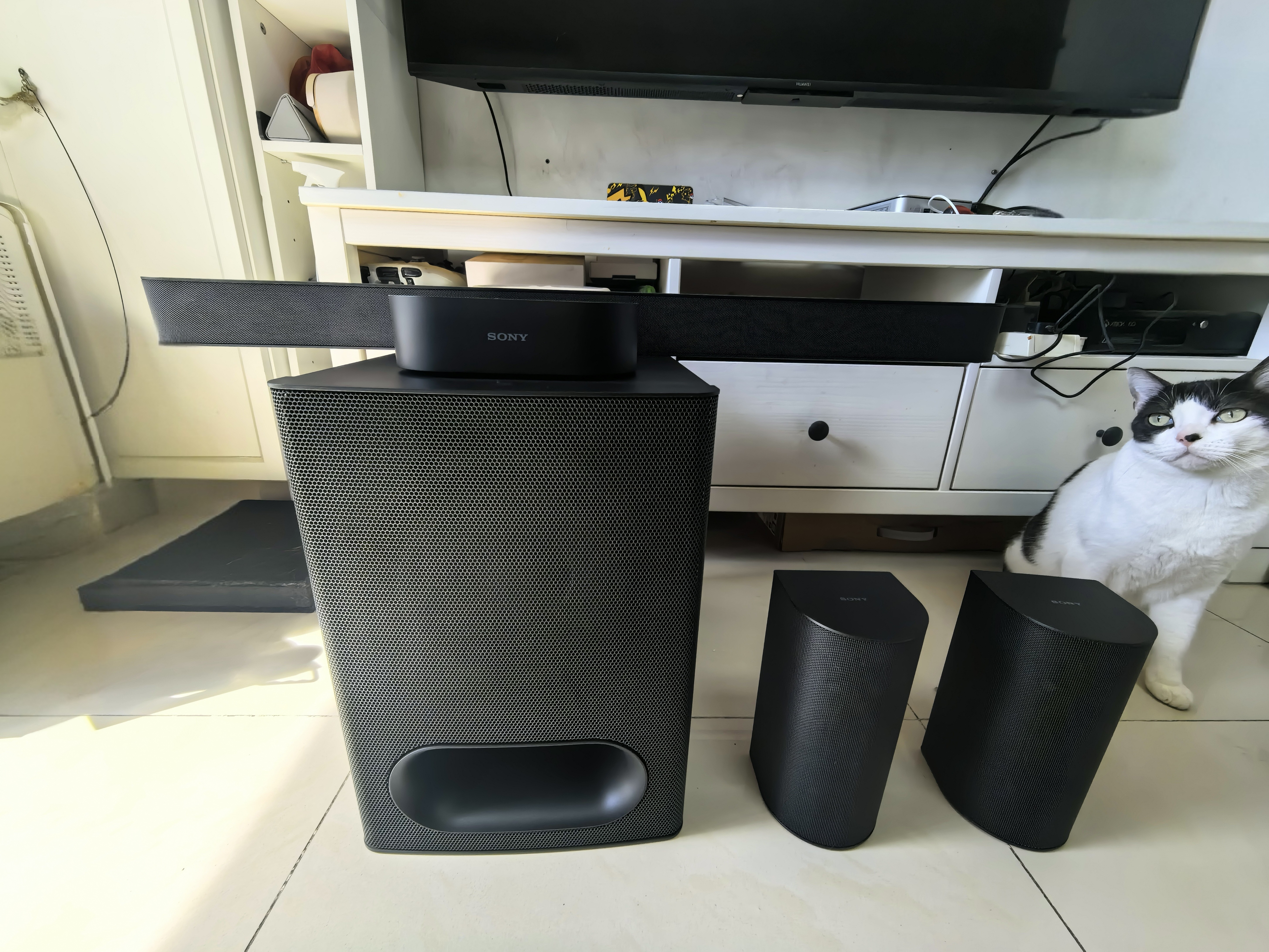 索尼（SONY）HT-S60 1000W大功率 5.1 实体声道 全景声 无线后环绕 回音壁 Soundbar 电视音响 实拍图