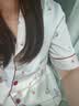 都市丽人睡衣女士夏季小熊缎面仿真丝冰丝宽松短袖短裤开衫可外穿家居服L 实拍图