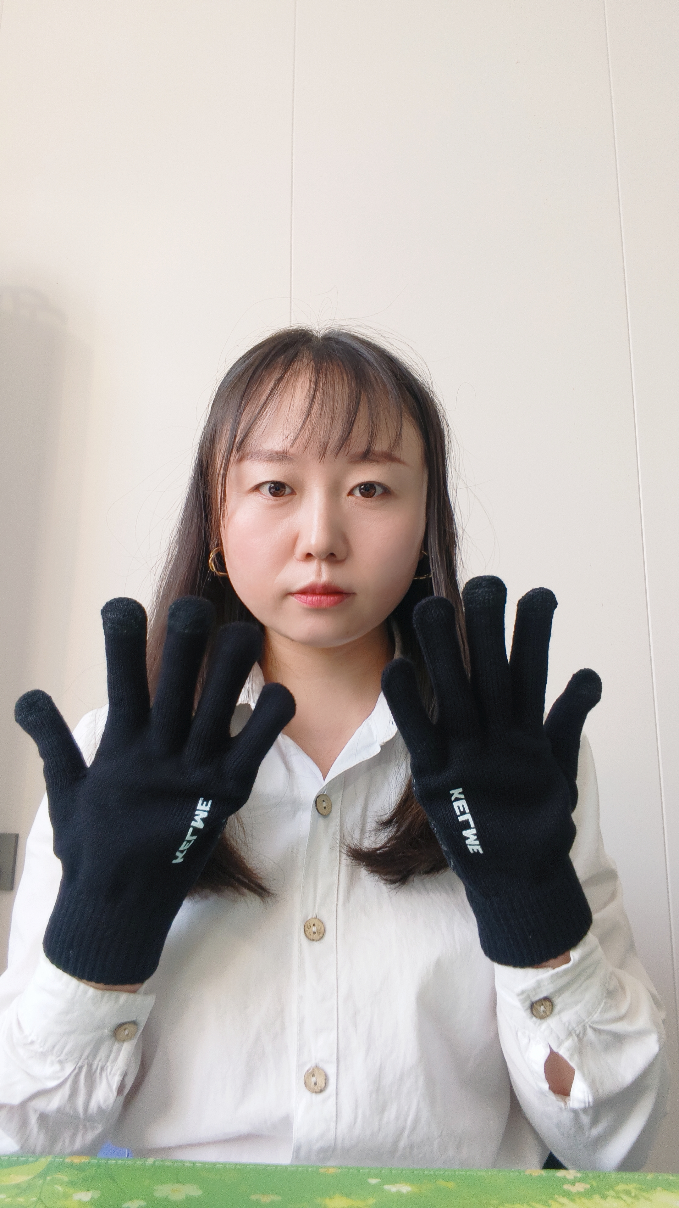 卡尔美（KELME）手套冬季骑行保暖针织棉毛线防寒风电动摩托车跑步户外自行车触屏 实拍图